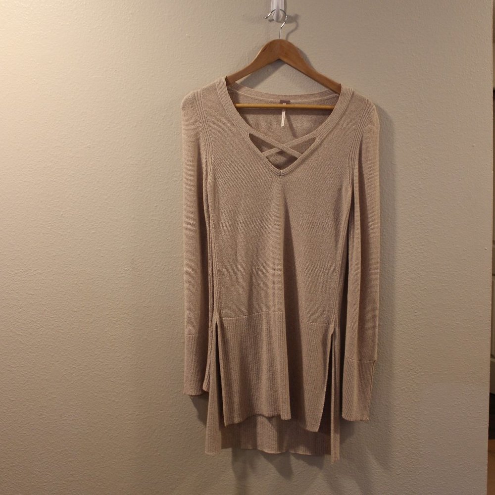 Free People Knit Long Sleeve Top